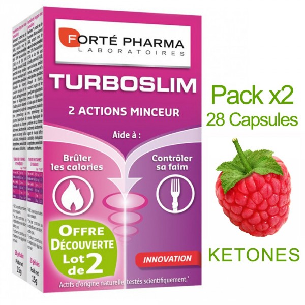 Forte Pharma Turboslim 2 Abnehmen Aktionen Packung Mit 2 Boxen Mit 28 Kapseln