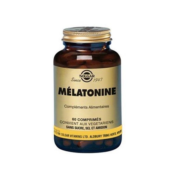 Solgar - Melatonina 1mg - Ayuda para El Sueño - 60 Tabletas