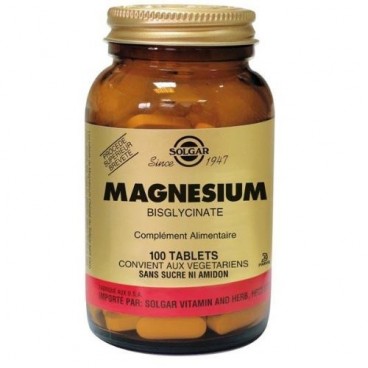 Solgar - Chelated Magnesium - Relaxing and Anti Stress - 100 Tablets