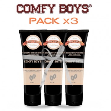 Comfy Boys - Rör Pack 3 - Intim Deodorant för Män - 375ml