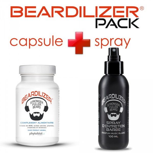 Pack Beardilizer Capsules et Spray