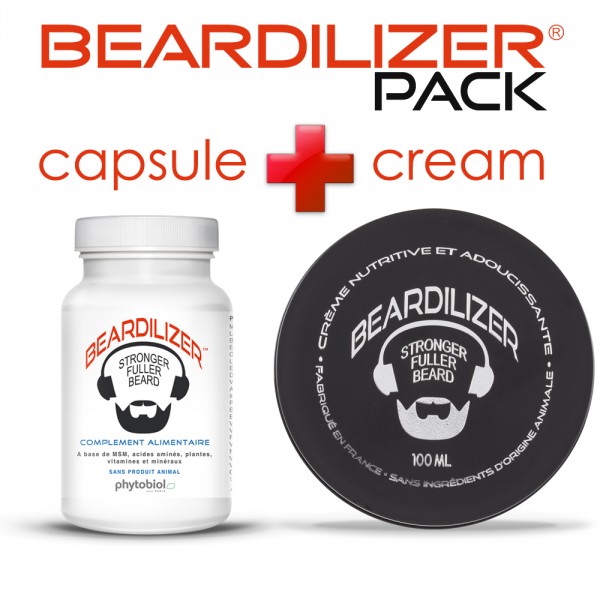 Beardilizer Capsules and Cream Pack