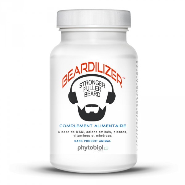 Beardilizer - Facial Hair and Beard Growth Complex for Men - 90 Capsules