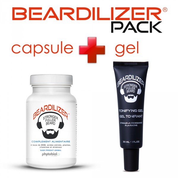 Beardilizer Capsules and Toningsgel Pack