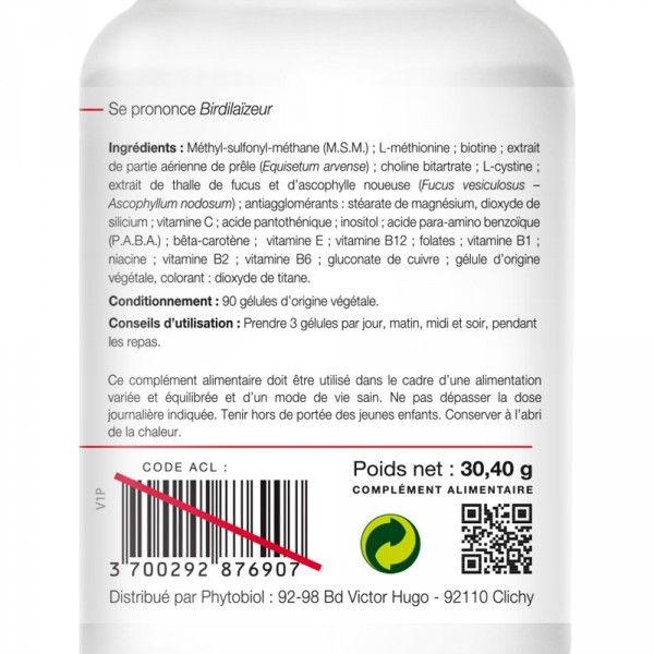 Beardilizer - Pakkaus 3 Pulloa 90 Kapselia - Viiksien Ja Parran Kasvattamiseen